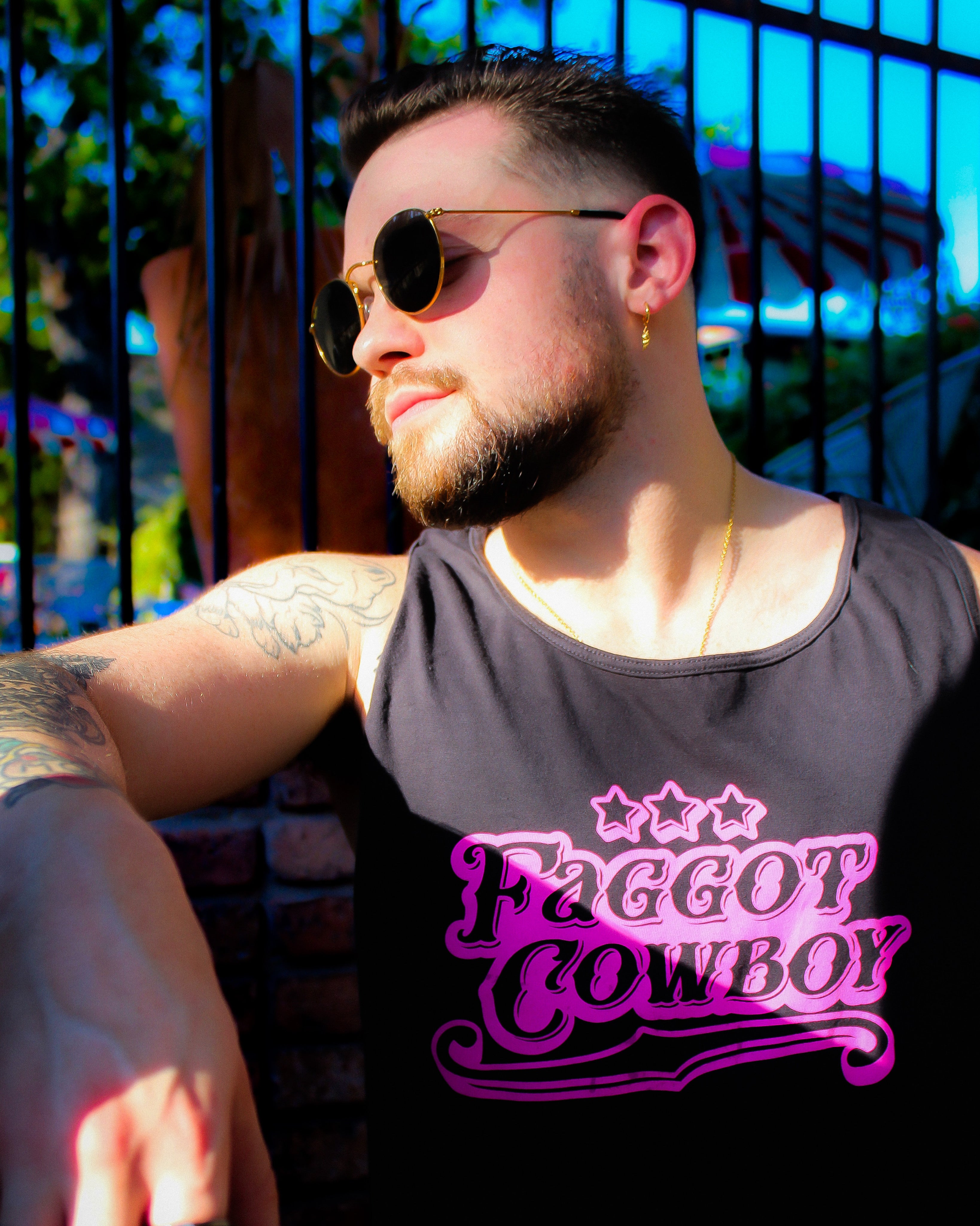 FAGGOT COWBOY TANK
